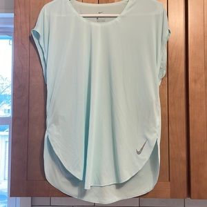 Women’s Nike Dry Running Top Brand New With Tags Size L Teal/Aqua